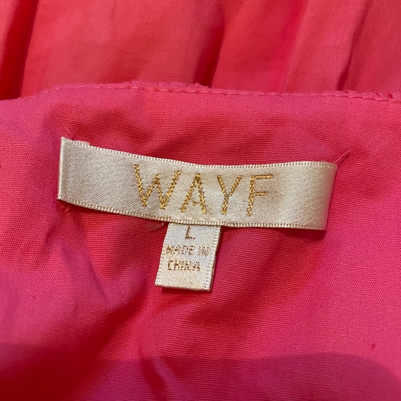 WAYF Clothing Pink Smocked Top - Picture 2 of 3